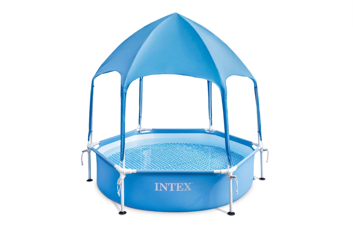 Intex Canopy Metalen Frame Zwembad Met UV-Cabrioletdak Van 183 X 38 Cm