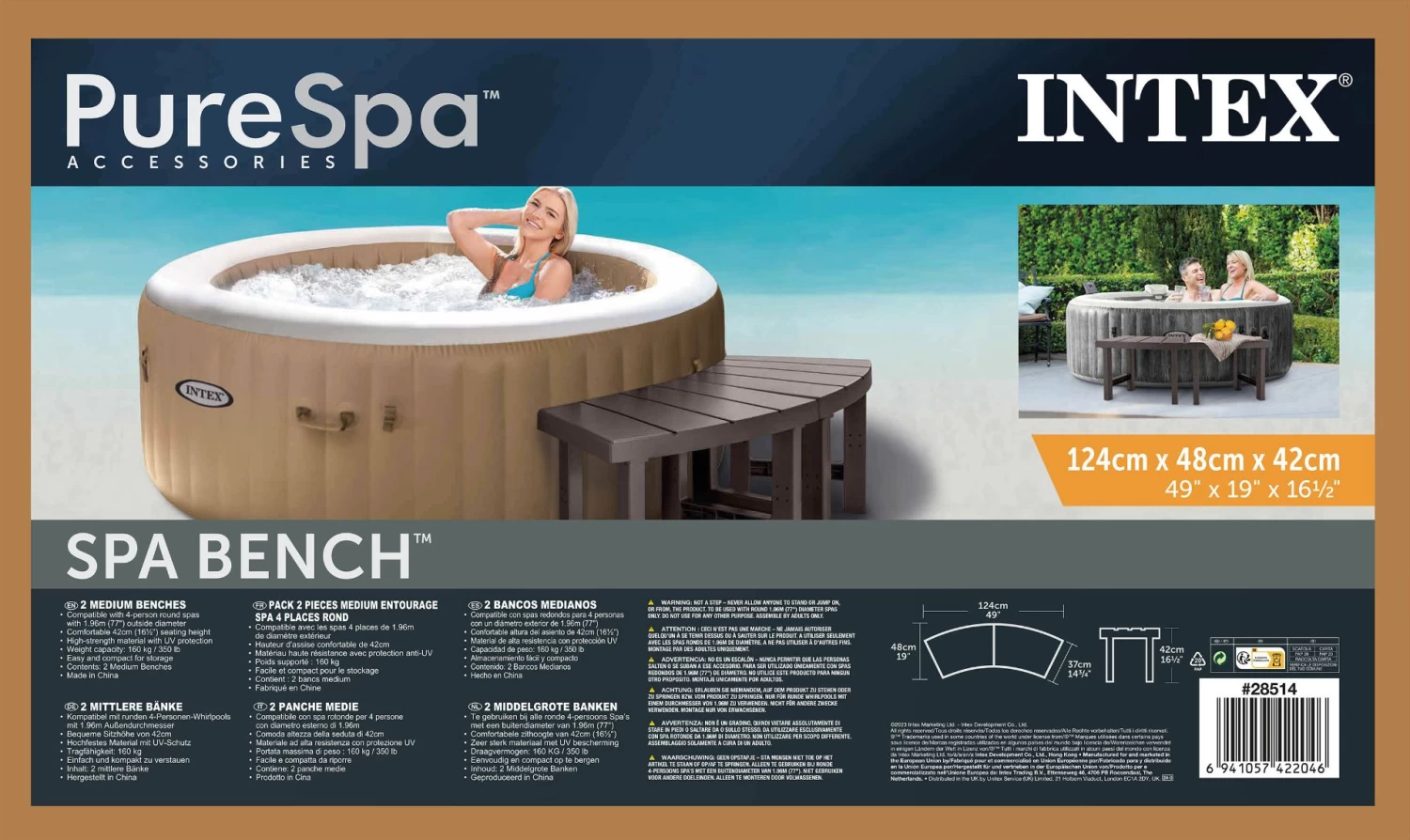 Intex Spa Zitbanken Van Gemiddelde Grootte - Afbeelding 7