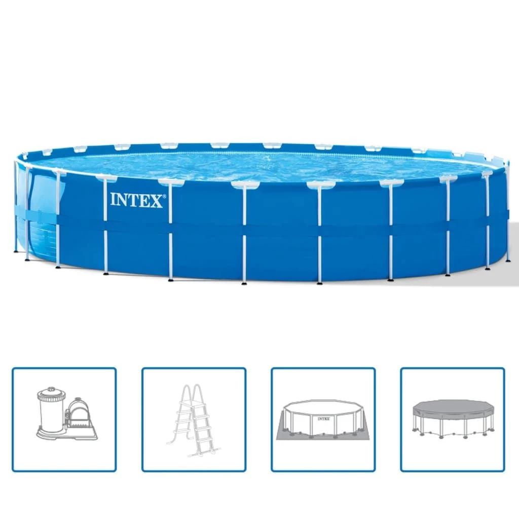 732 Cm X 132 Cm - Intex Metal Frame Pool