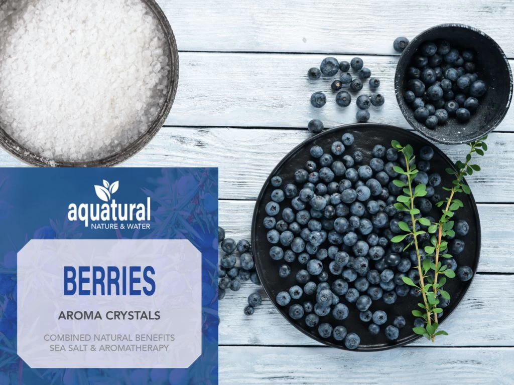 Aquatural Fruits Aroma Set Badkristallen Met Fruit Aroma's & Dode Zeezout - Sinaasappel, Citroen, Bessen - Afbeelding 5