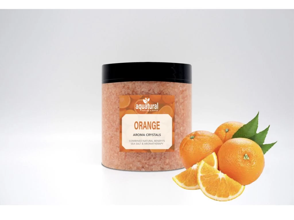 Aquatural Fruits Aroma Set Badkristallen Met Fruit Aroma's & Dode Zeezout - Sinaasappel, Citroen, Bessen - Afbeelding 10