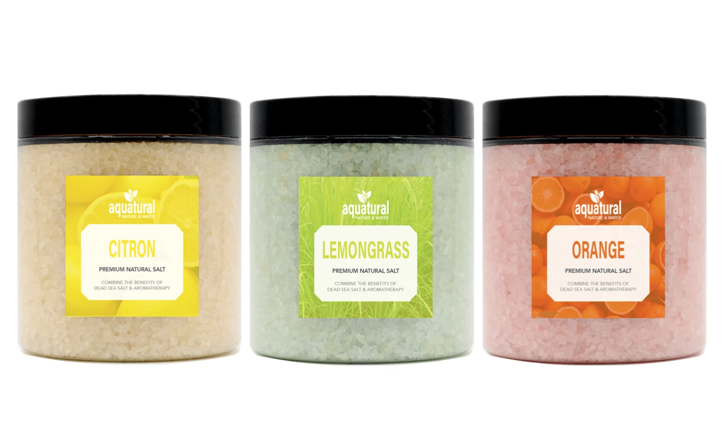 Aquatural Citrus Set Aroma Kristallen Voor Spa 3 X 350 G