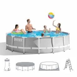 Ø 427 X 107 Cm - Intex Prism Frame Zwembad