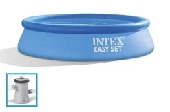Ø 244 X 61 Cm - Intex Easy Set Zwembad Inclusief Pomp