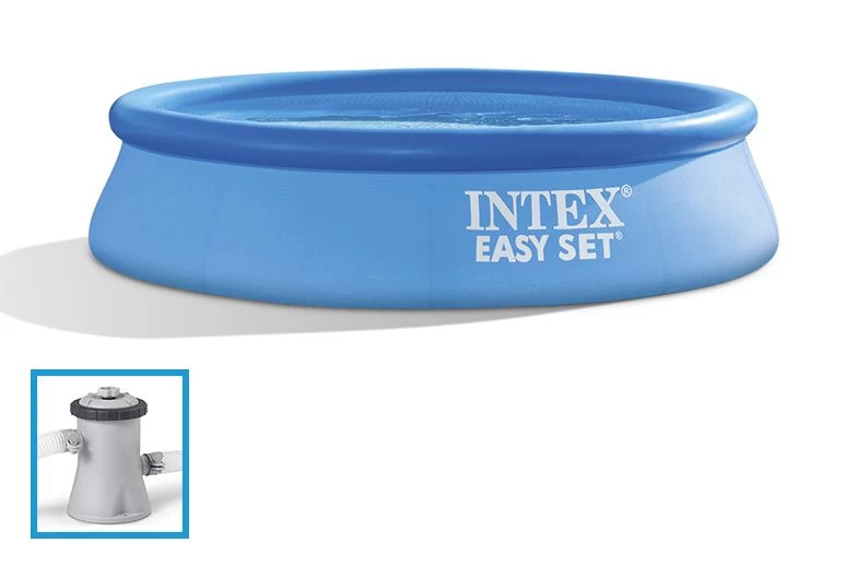 Ø 244 X 61 Cm - Intex Easy Set Zwembad Inclusief Pomp