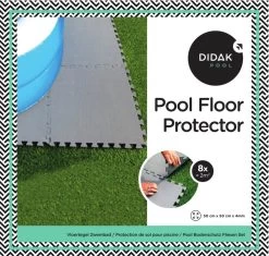 Vloertegels 50 X 50 X 0,4 Cm Donker Grijs (8 Stuks)